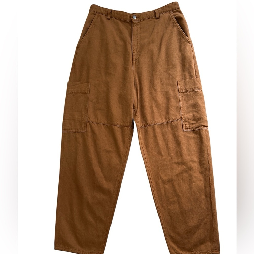 AG Adriano Goldschmied Renn Utility High Rise Barrel Pants, Womens Size 32R